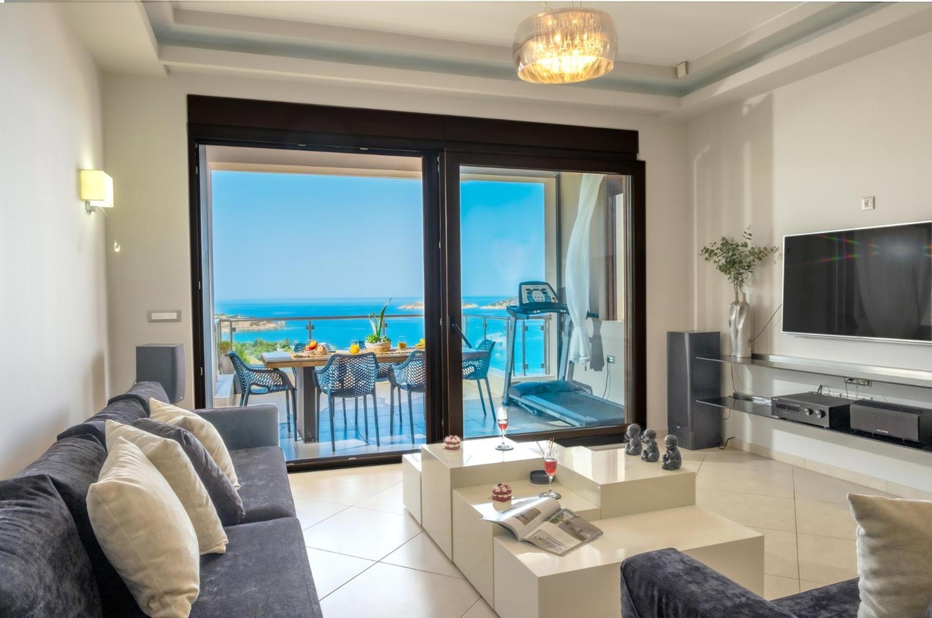 Thea Panoramic Sea View Apartment Agios Nikolaos Exterior foto