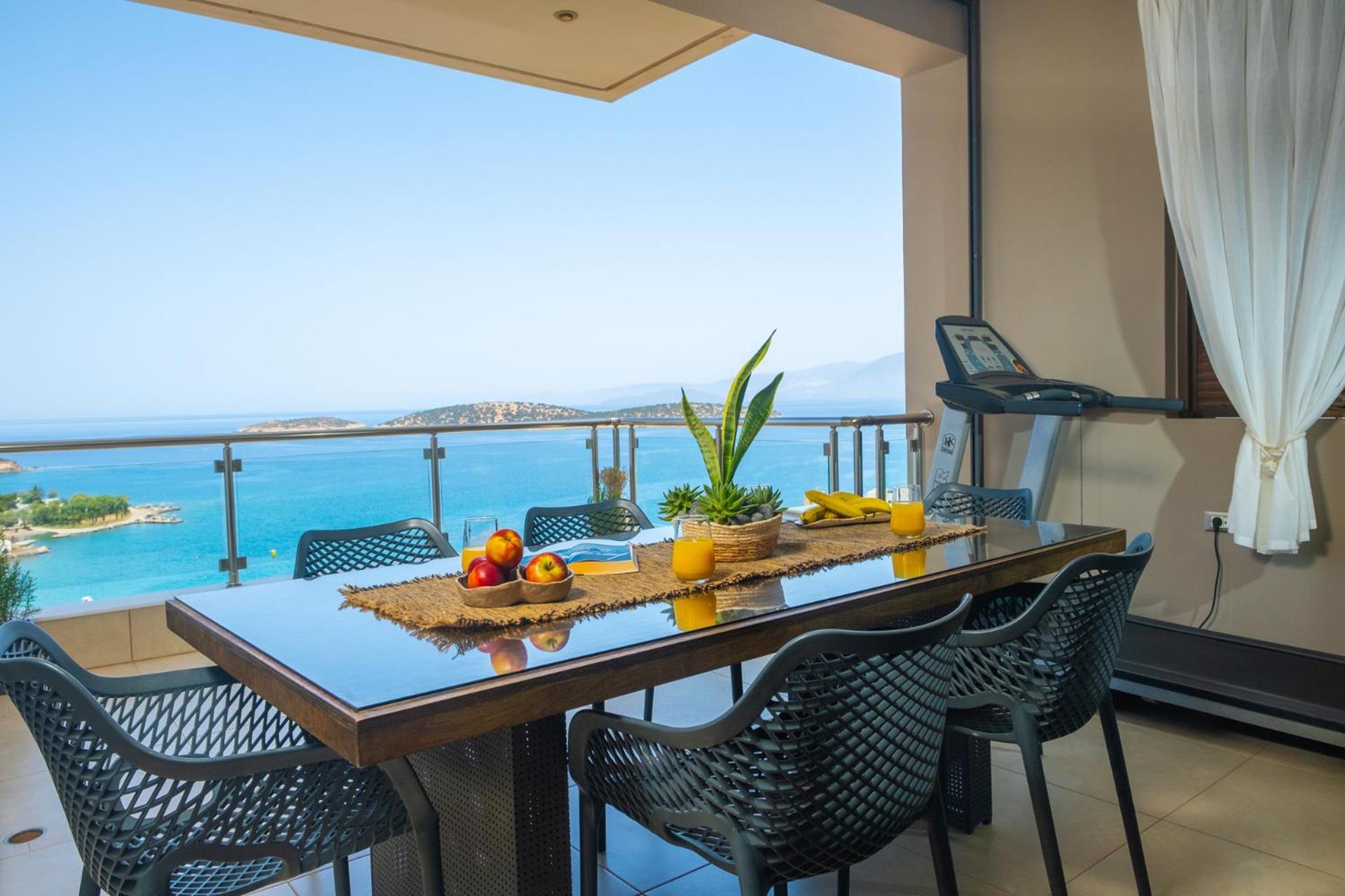 Thea Panoramic Sea View Apartment Agios Nikolaos Exterior foto