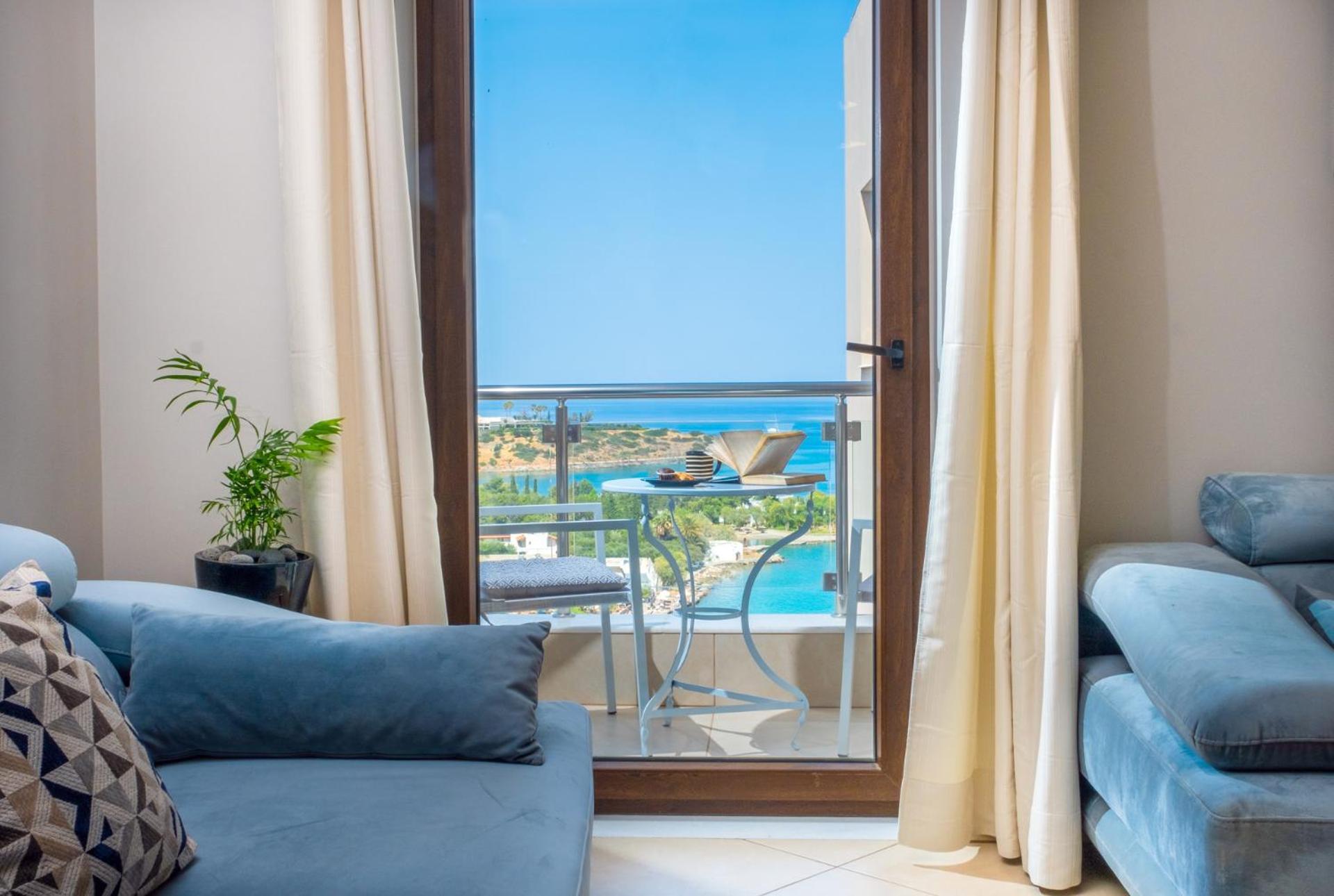 Thea Panoramic Sea View Apartment Agios Nikolaos Exterior foto