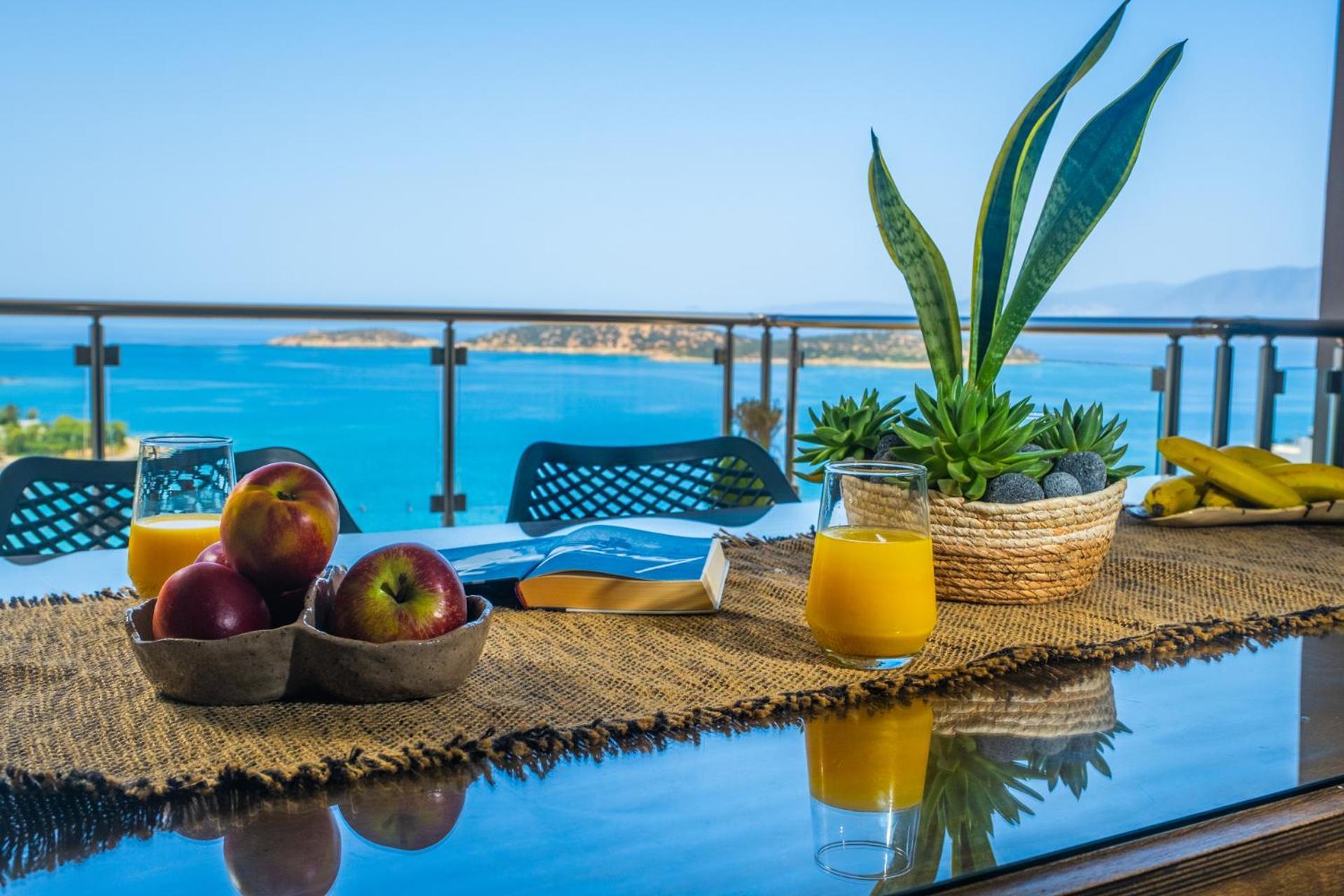 Thea Panoramic Sea View Apartment Agios Nikolaos Exterior foto